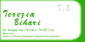 terezia bihari business card